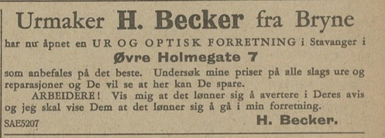 Becker 1928_Holmegt.