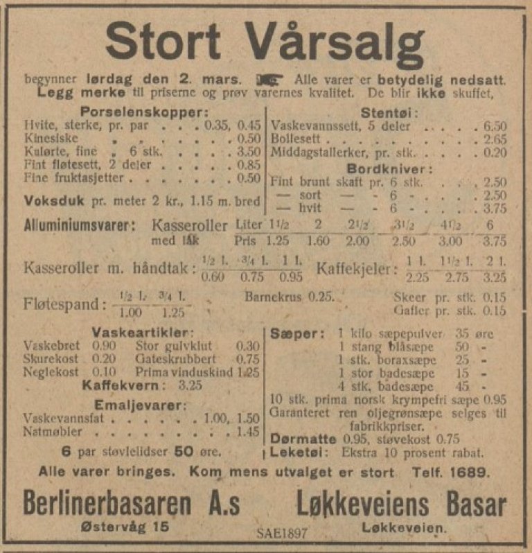 Løkkeveien 1927