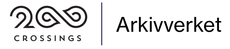 Delt logo: Crossings 200 og Arkivverket