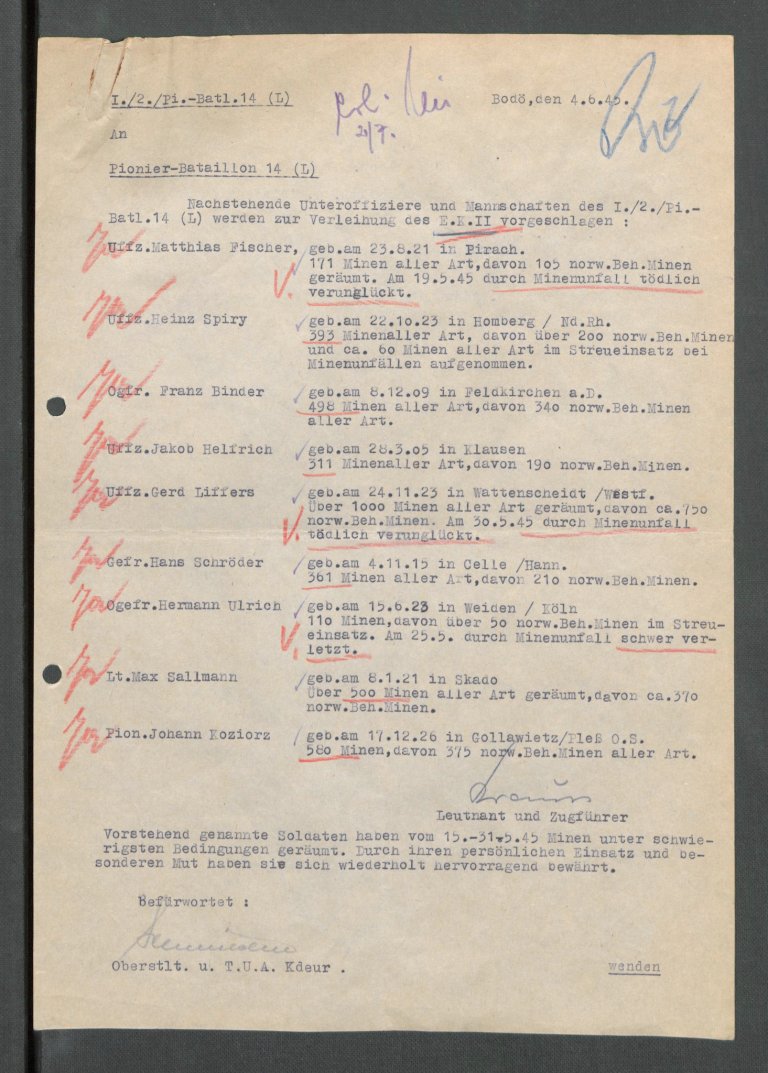 1Deutscher Oberbefehlshaber Norwegen(DOBN)_utmerkelser, ordener, medaljer 1945