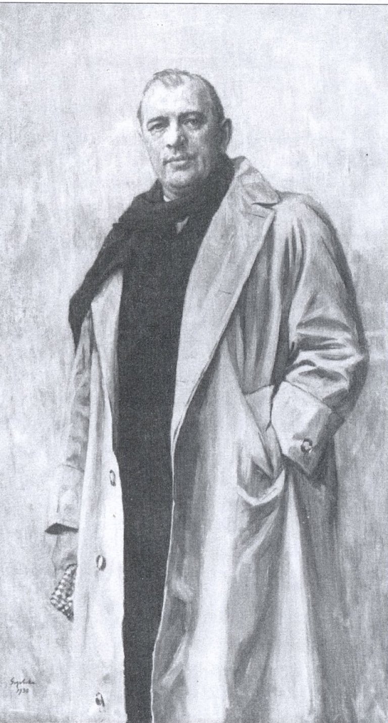 Severin Segelckes maleri fra 1938 av ingeniør Martin O. Schøyen (1896-1962)