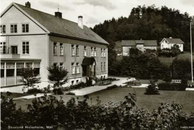 Skåland tuberkuloseheim i Lund. Foto: F. Horjen og privat. Statsarkivet i Stavanger.